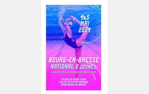 National 2 Jeunes Natation Artistique 4 et 5 mai 2024