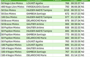 Championnats du Rhône des Maîtres - 25 m Saint Bel